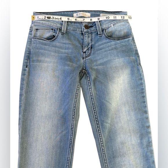 Guess 1981 Power Skinny Low Jeans, Size 24, Light Blue - Picture 6 of 11